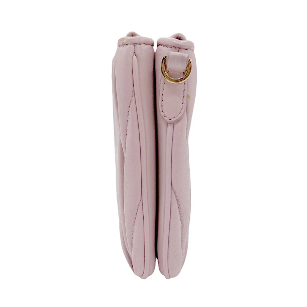Miu Miu Belt pink Body cross leather bag Crossbody shoulder Bum Pink